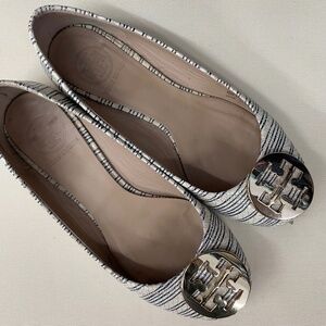 Striped Tory Burch Shoes